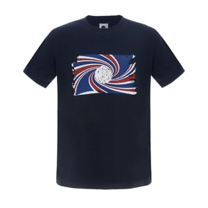 Pretty Green Heren Swirl Logo T-Shirt (Marine)