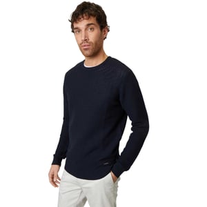 Threadbare Heren Yarra-trui met structuur, normale pasvorm (Marine)