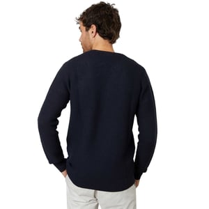 Threadbare Heren Yarra-trui met structuur, normale pasvorm (Marine)
