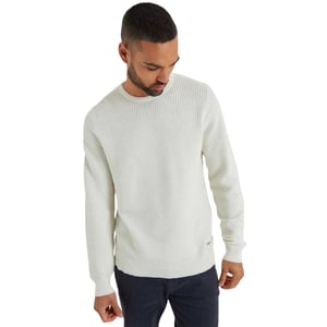 Threadbare Heren Yarra-trui met structuur, normale pasvorm (Ecru)