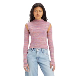 Levis Dames Jupiter Kabelgebreide Trui (Roze)