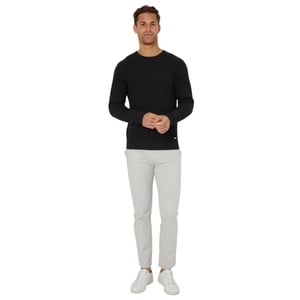 Threadbare Herentrui met Staleyhall-logo (Zwart)