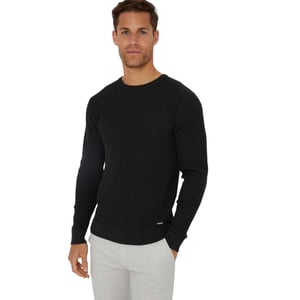 Threadbare Herentrui met Staleyhall-logo (Zwart)