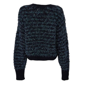Boss Dames/Dames Metallic Thread Regular Sweater Top met lange mouwen (Zwart Gemengd)