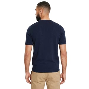 Threadbare Heren Crew Neck Regular T-shirt (Marine)
