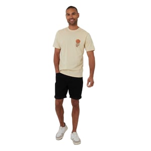 Threadbare Heren T-shirt Cactus Regular (Lichte steen)