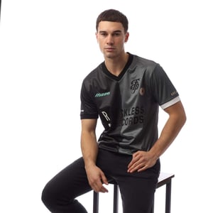 Mizuno Heren Footpatrol Monogram Game Voetbalshirt (Zwart)