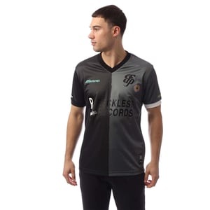 Mizuno Heren Footpatrol Monogram Game Voetbalshirt (Zwart)