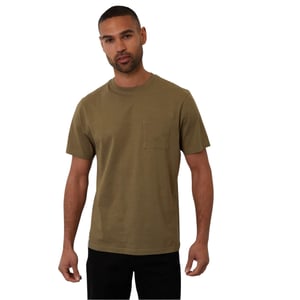 Threadbare Heren borstzak Regular T-shirt (Kaki Groen)