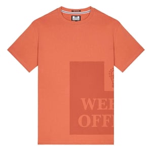 Weekend Offender Heren Ryan Tonal T-shirt van gevangeniskatoen (Oranje)