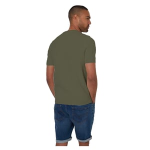 Threadbare Heren Kabelgebreid T-shirt met ronde hals (Donkere Salie)