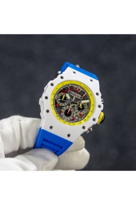 Invicta Racing 69666 Herenhorloge - Quartz Uurwerk - Acryl met Zilveren Wijzerplaat - 43 mm