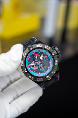 Invicta Subaqua - Noma IV 49878 Herenhorloge - Quartz Uurwerk - Roestvrij Staal met Zwarte Wijzerplaat - 50 mm