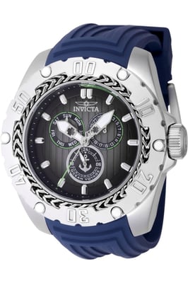 Invicta Ocean Voyage 48021 Herenhorloge - Quartz Uurwerk - Roestvrij Staal met Zwarte Wijzerplaat - 51 mm