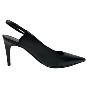 Hermès Lover 80 Slingback Pumps in Zwart Leer