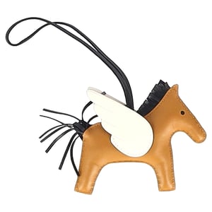 Hermès Rodeo MM Charme in Bruin Lederen