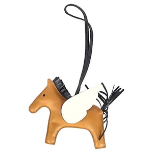 Hermès Rodeo MM Charme in Bruin Lederen