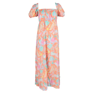 Diane von Furstenberg Dhalia Maxi-jurk in Oranje Katoen