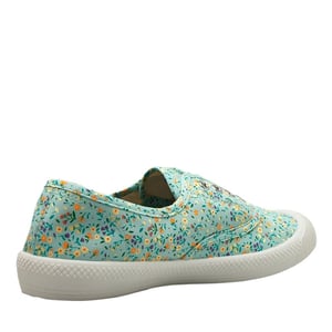 Penguin Anita Canvas Dames Sage Bloemige Hakken