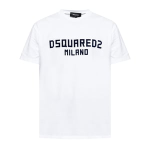 Dsquared2 Milano Logo Cool Fit Wit T-shirt