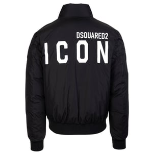 Dsquared2 Icon Gewatteerde Bomberjas In Zwart