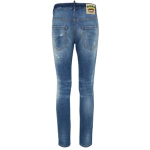 Dsquared2 Skater Jeans Met Destroyed Paint Effect, Blauwe Jeans