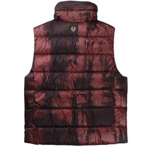 Belstaff Abstract Laurel Lava Red Gilet Donsjas