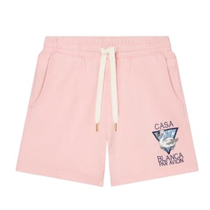 Casablanca Geborduurde Casablanca Par Avion Roze Short