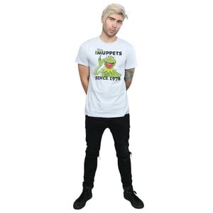 Disney Heren The Muppets Kermit sinds 1978 T-Shirt (Heide Grijs)
