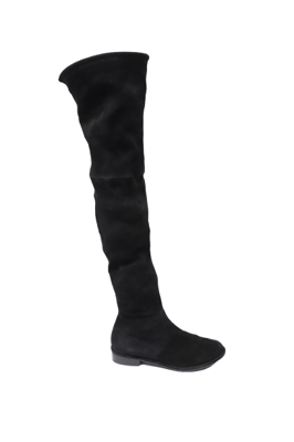 Stuart Weitzman Lowland Over The Knee Laars in Zwart Suède