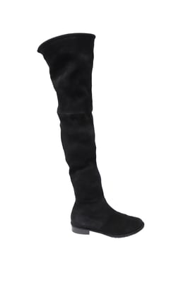 Stuart Weitzman Lowland Over The Knee Laars in Zwart Suède