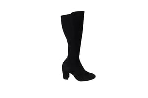 Stuart Weitzman Livia 80 Knieboots in Zwart Suède