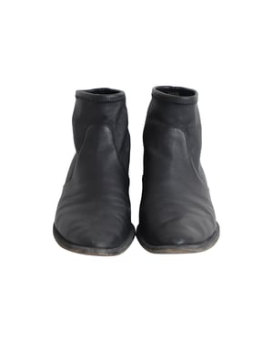 Alexander Wang Kori Stretch Enkellaarsjes in Zwart Leer