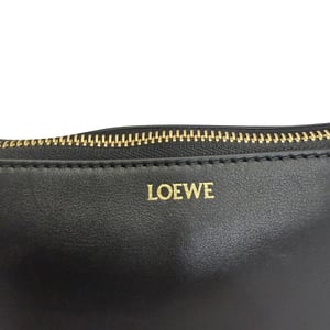 Loewe T-Knot Pouch Bag in Zwart Leer