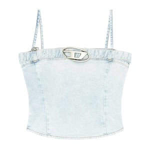 Diesel Lucy Denim Slim-tanktop voor dames (Blauw)