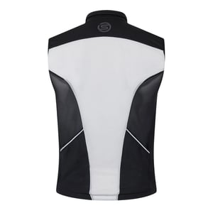 Skins Slank herenvest met ronde hals (Zwart)