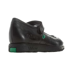 Kickers Meisjes Fragma Pop Leren Schoolschoenen (Zwart)