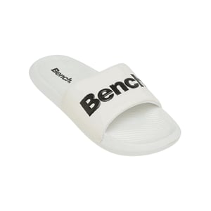 Bench Unisex Adult Logo Bedrukte Synthetisch Rubber Casual Slides (Wit)