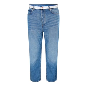 Hugo Heren Nate Denim Jeans Wijde Pijpen (Medium Blauw)