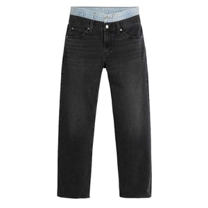 Levis Damesjeans van denim met 94, hoge taille en baggy pasvorm (Zwart wassen)