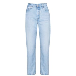 Levis Damesjeans 501 met rechte pijpen en enkellengte (Ojai Luxor)