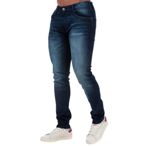 Duck and Cover Heren Maylead Slim Jeans (Donkerblauw)