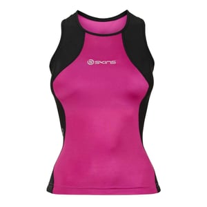 Skins Dames/Dames Tri 400 mouwloos T-shirt (Roze)