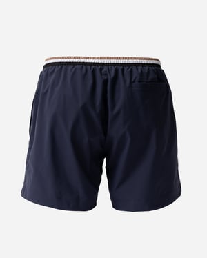 Logo Detail Zwemshorts in Donkerblauw