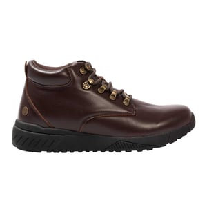 Donnay Heren Lederen Chukka Laarzen (Donkerbruin)