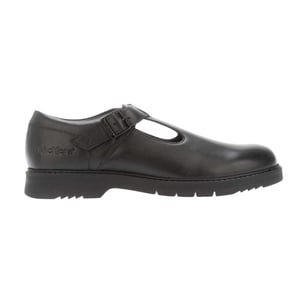 Kickers Dames Finley Leren T-Bar Formele Schoenen (Zwart)