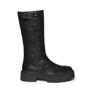 Steve Madden Dames/Dames Gelina Leren Kniehoge Laarzen (Zwart)