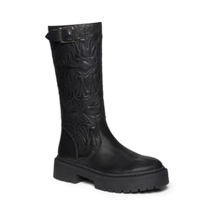 Steve Madden Dames/Dames Gelina Leren Kniehoge Laarzen (Zwart)