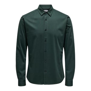 Only Heren Regular Shirt Met Lange Mouwen (Donkerste spar)