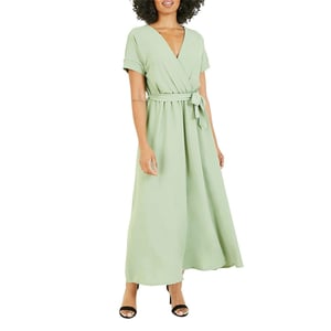 Mela London Dames/Dames Wikkeljurk (Groen)